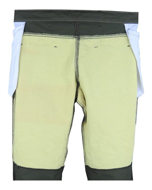 Olive Green Twill Cotton Biker Pant