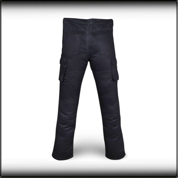 Black Cargo Motorcycle Trousers