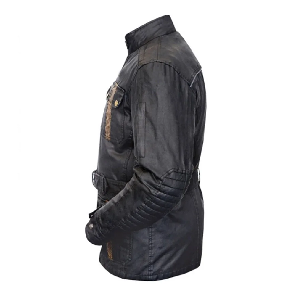 Wax Cotton Long Jacket