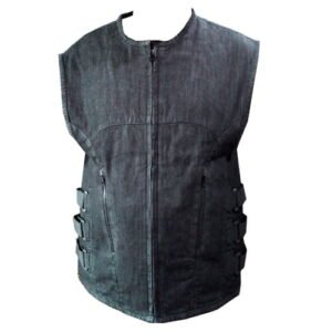 Black Denim Vest