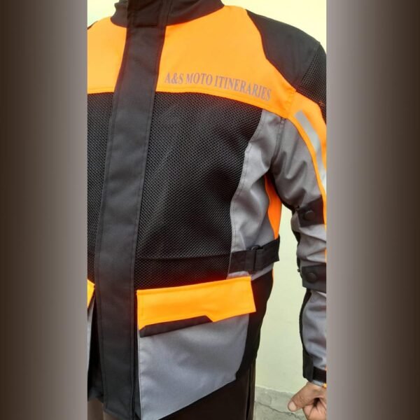 Tour Motorcycle Jackets Orange Black Grey